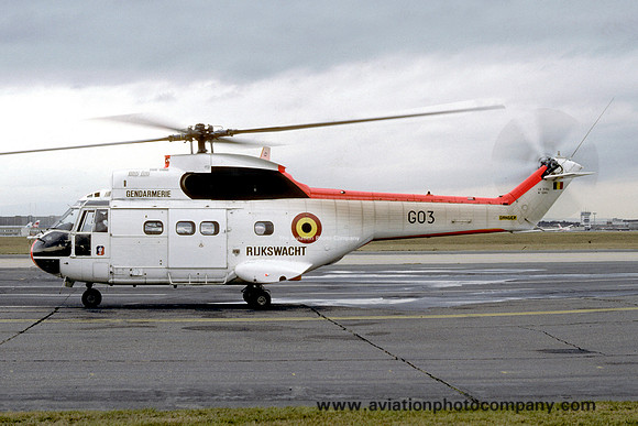 Belgian Gendarmerie Aerospatiale SA.330L Puma G-03 (1989)