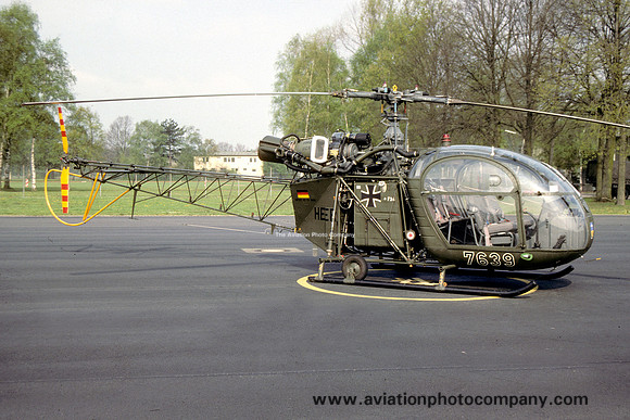 German Army HFS1 Sud Alouette II 76+39 (1990)