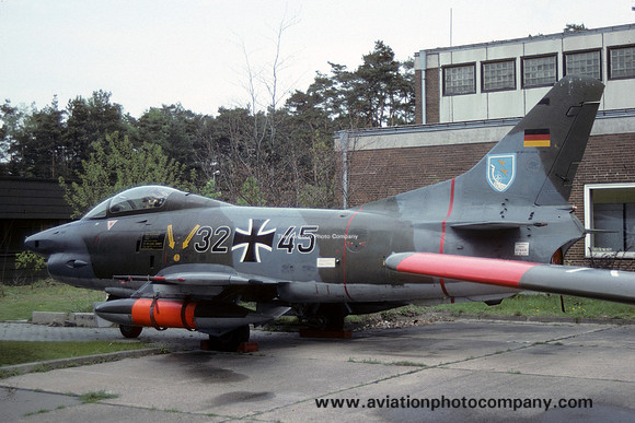 German Air Force WS50 FIAT G-91R 32+45 at Wunstorf (1990)