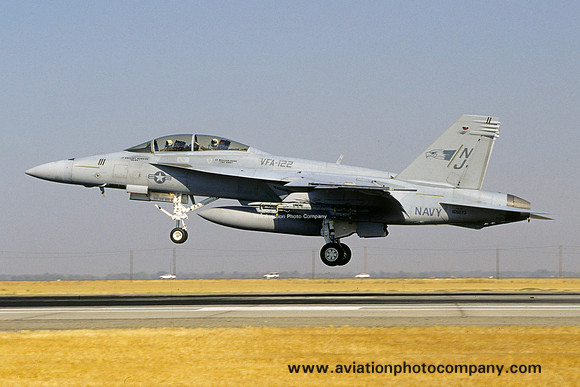 US Navy VFA-122 McDonnell Douglas F/A-18F Super Hornet 165673/NJ-111 (2002)