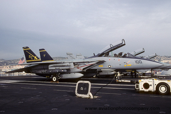 US Navy VF-32 Grumman F-14B Tomcat 162916/AC-100 on board USS Harry S. Truman (2002)