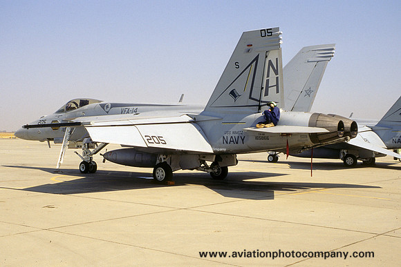 US Navy VFA-14 McDonnell Douglas F/A-18E Super Hornet 165866/NH-205 (2002)