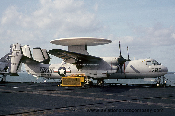 US Navy VAW-122 Grumman E-2B Hawkeye 152485/AG-720 on board USS Independence