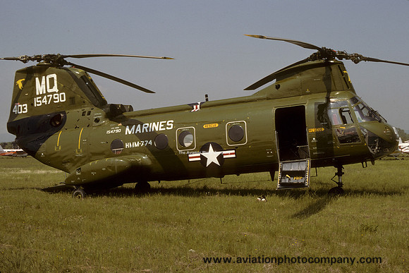 US Marines HMM-774 Vertol CH-46A Sea Knight 154790/MQ-403 (1977)