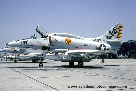 US Marines VMA-311 Douglas A-4M Skyhawk 158192/WL-08 (1977)