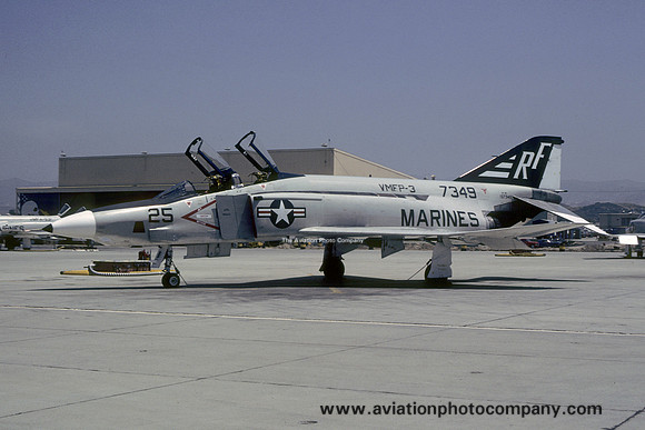 US Marines VMFP-3 McDonnell RF-4B Phantom 157349/RF-25 (1977)