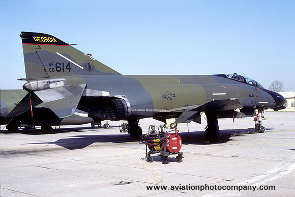 USAF Georgia ANG 128 TFS McDonnell F-4D Phantom 66-7614 (1986)