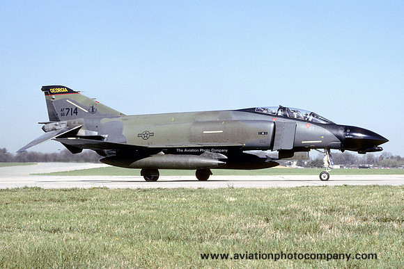 USAF Georgia ANG 128 TFS McDonnell F-4D Phantom 66-7714 (1986)