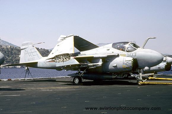 US Navy VA-95 Grumman A-6E Intruder 161092/NH-503 on board USS Enterprise (1986)