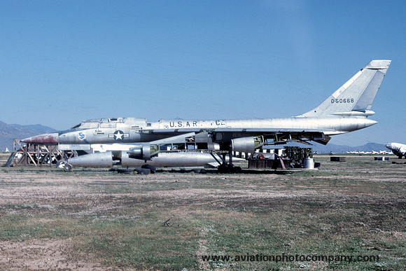 USAF Convair TB-58A Hustler 55-0668 at MASDC Davis Monthan (1980)