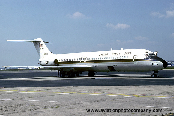 US Navy VR-52 Douglas C-9B Skytrain II 163036/JT at Rhein Main (1986)