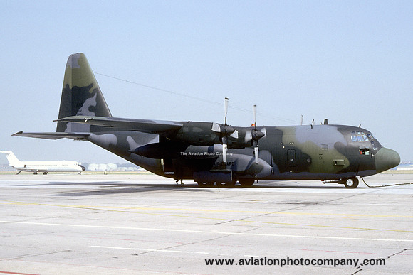 USAF New York ANG 139 TAS Lockheed C-130H Hercules 83-0489 at Rhein Main (1986)