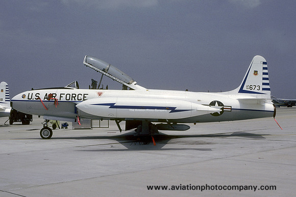 USAF 48 FIS Lockheed T-33A Shooting Star 58-0673 (1985)