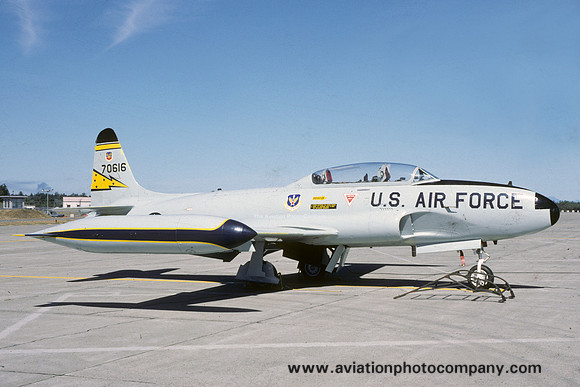 USAF 5 FIS Lockheed T-33A Shooting Star 57-0616 (1985)