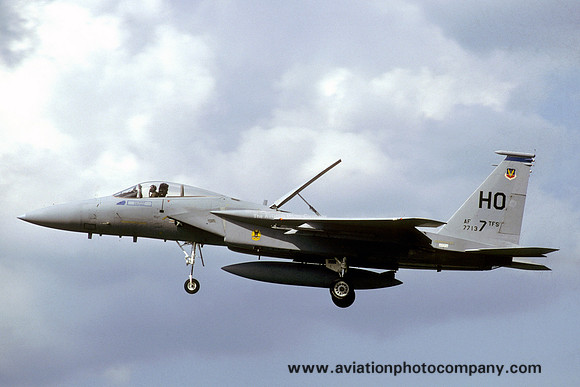 USAF 49 TFW 7 TFS McDonnell Douglas F-15A Eagle 77-0137/HO (1986)