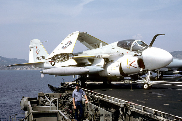 US Navy VA-34 Grumman KA-6D Intruder 152939/AB-523 on board USS America (1986)