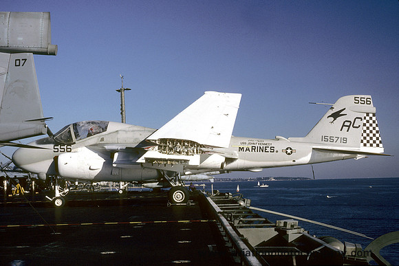 US Marines VMA(AW)-533 Grumman A-6E Intruder 155719/AC-556 on board USS John F. Kennedy (1986)