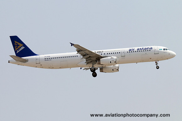 Air Astana Airbus A321-200 P4-KDA at Dubai IAP (2016)
