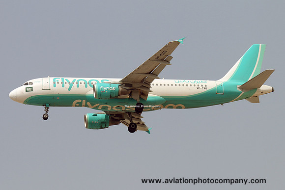 Flynas Airbus A320-200 VP-CXO at Dubai IAP (2016)