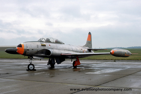 French Air Force Lockheed T-33A Shooting Star 17473 stored at RAF Sculthorpe (1978)