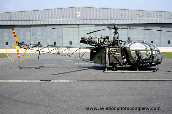 German Army HFS7 Sud Alouette II 77+23 (1990)