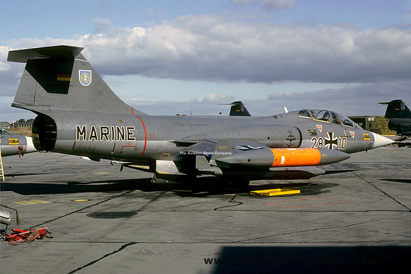 West German Navy MFG2 Lockheed TF-104G Starfighter 28+10 (1984)