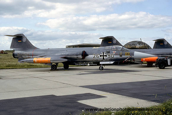 West German Navy Lockheed/MBB F-104G Starfighter 26+90 (1984)