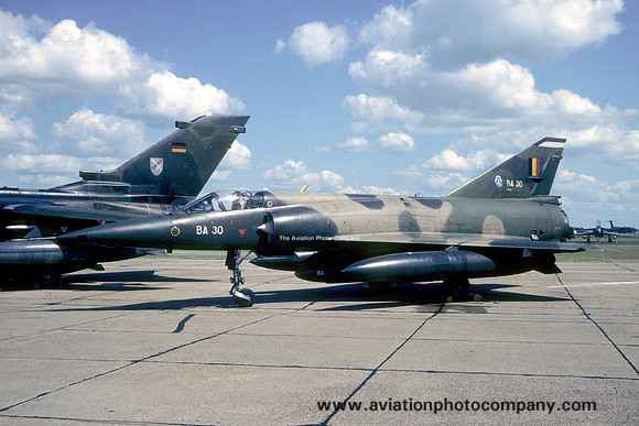 Belgian Air Force 3 Wing 8 Sml Dassault Mirage 5BA BA-30 (1990)