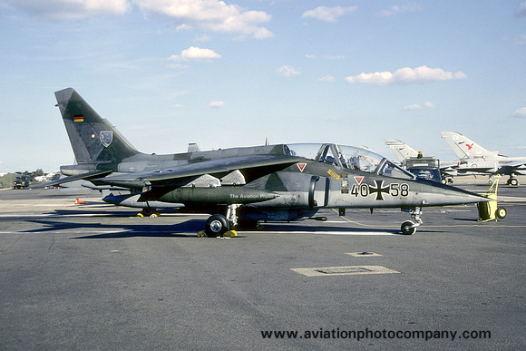 German Air Force JBG43 Dassault/Dornier Alpha Jet 40+48 (1990)
