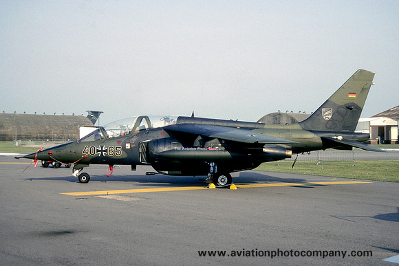 German Air Force JBG49 Dornier/Dassault Alpha Jet 40+65 (1990)
