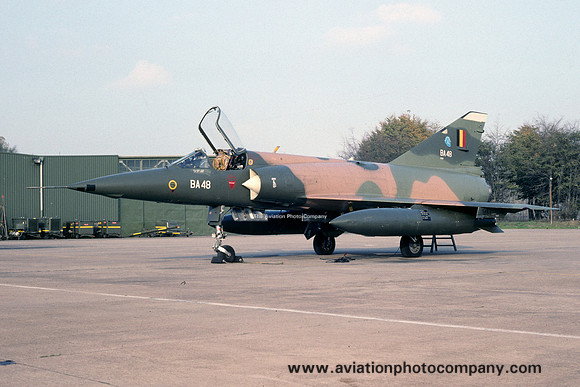 Belgian Air Force 3 Wing 8 Sml Dassault Mirage 5BA BA-48 (1990)