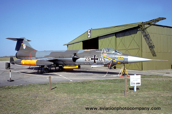 West German Air Force JBG31 Lockheed F-104G Starfighter 26+06 (1977)