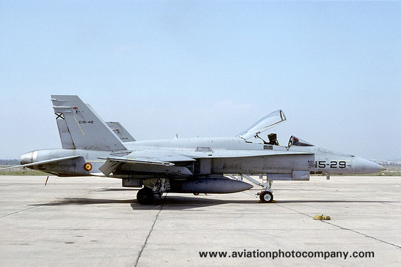 Spanish Air Force Ala 15 McDonnell Douglas F/A-18A Hornet C.15-42/15-29 (1989)