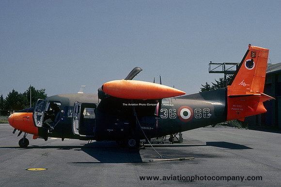 Italian Air Force 36 Stormo Piaggio P-166S MM61921/36-66 (1989)