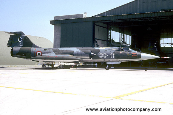 Italian Air Force 36 Stormo Lockheed F-104S Starfighter MM6814/36-11 (1989)