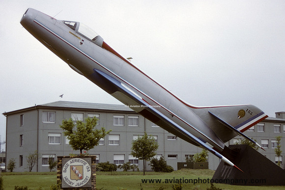 French Air Force Dassault Mystere 4A 185 displayed at Nancy (1990)