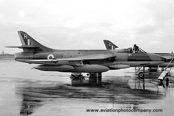 RAF 4 Squadron Hawker Hunter FGA.9 XJ684/H at RAF Luqa (1970)