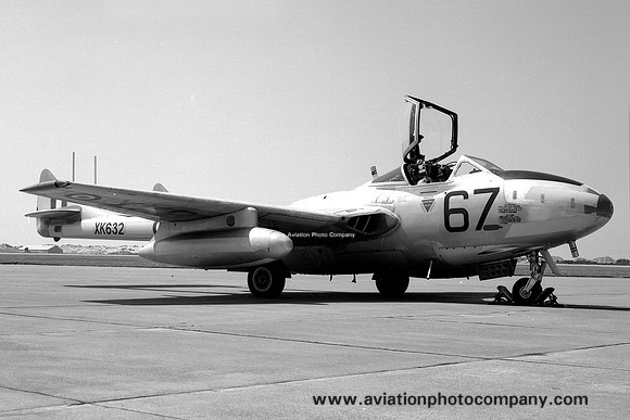 RAF 3 CAACU De Havilland Vampire T.11 XK632/67 (1970)