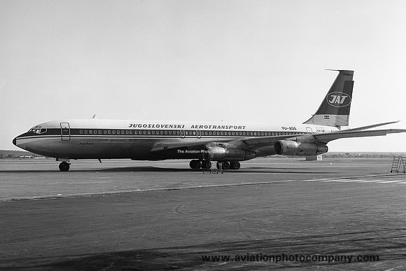 JAT Yugoslav Airlines Boeing 707-300C YU-AGG (1975)