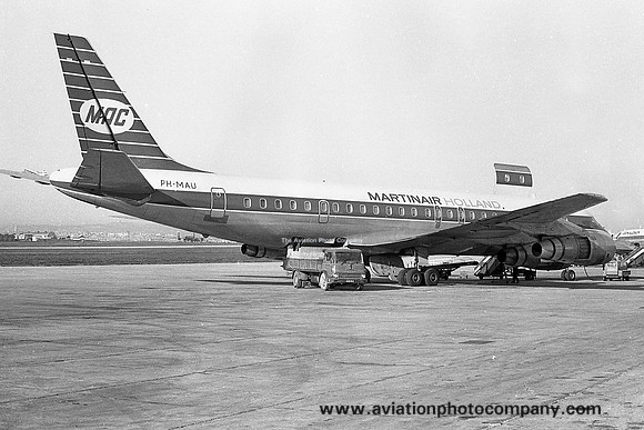 Martinair Douglas DC-8-55 PH-MAU at RAF Luqa (1970)