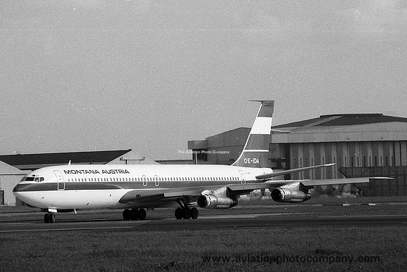 Montana Austria Boeing 707-300C OE-IDA at London Heathrow (1979)