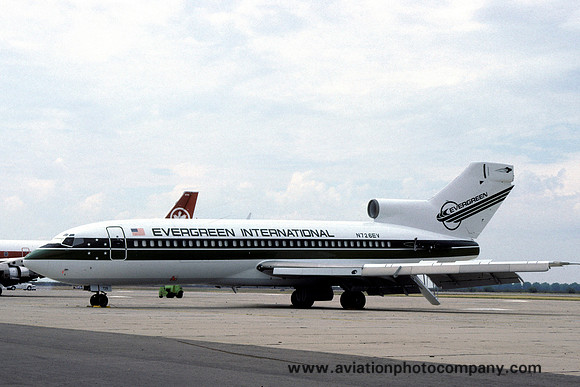 Evergreen International Airlines Boeing 727-30C N726EV stored at Marana (1984)