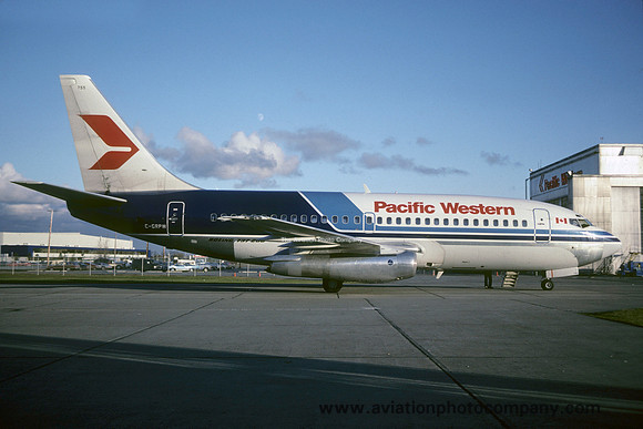 Pacific Western Airlines Boeing 737-200 C-GRPW (1983)