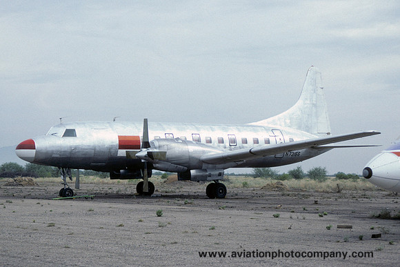 Convair 580 N73166 stored at Marana (1984)