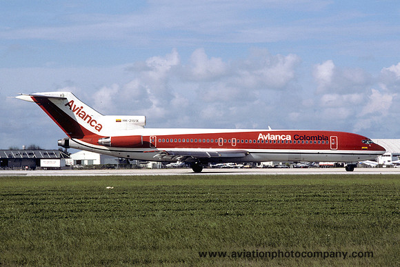 Avianca Boeing 727-200 HK-2151X (1984)