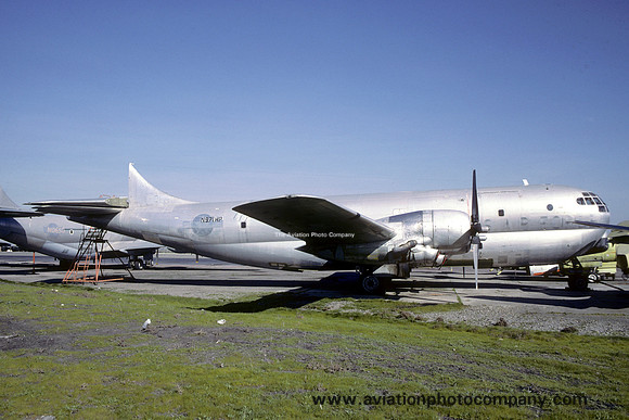 Boeing C-97L N971HP (ex 53-0317) stored at Stockton (1985)