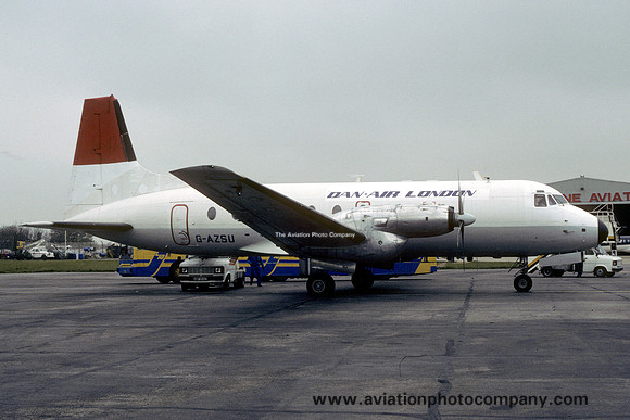 Dan Air London Hawker Siddeley HS.748 G-AZSU (1985)