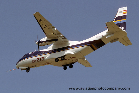 CASA CN.235-100 ECT-100 at the Paris Air Show (1985)