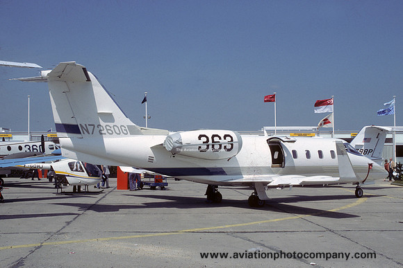 Learjet 55 N7260G at the Paris Air Show (1985)