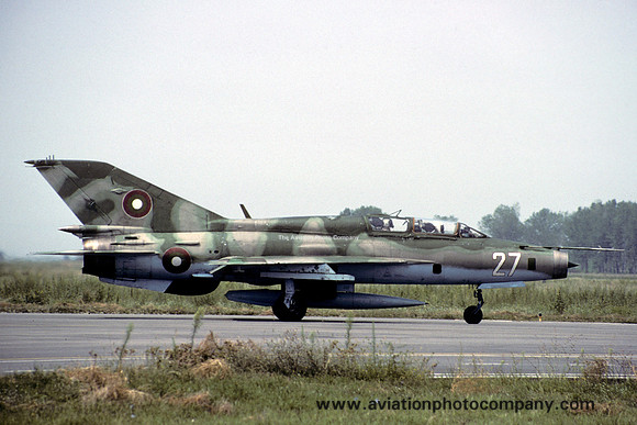 Bulgarian Air Force Mikoyan MiG-21UM 27 (2002)